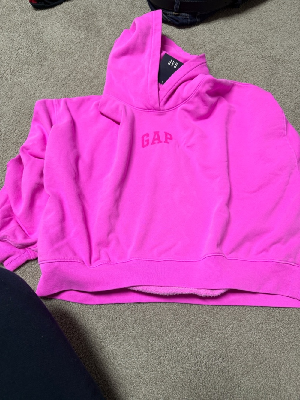 GAP Hot Pink Cropped Hoodie